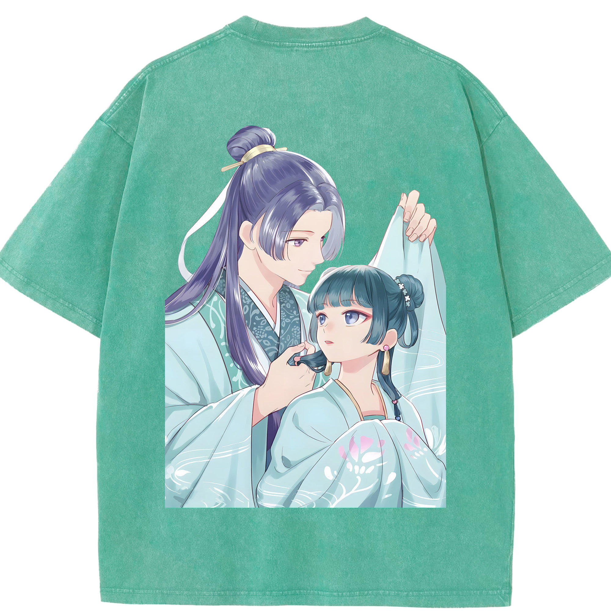 （画像用） 薬屋のひとりごと The Apothecary Diaries 綿100% ヴィンテージ風 半袖Tシャツ（背面プリント）